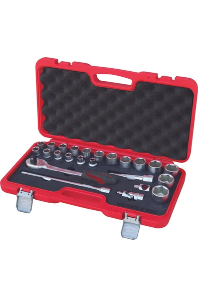 TUUVERSE Izeltaş 1113 00 2024 1/2" Altı Köşe Lokma Anahtar Takımı 24 Parça - Resim 2