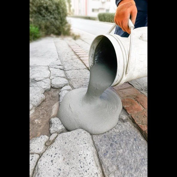 İsonem Çimento Esaslı Kendiliğinden Yayılan Renkli JeLBeton 20 Kg Mavi - 3