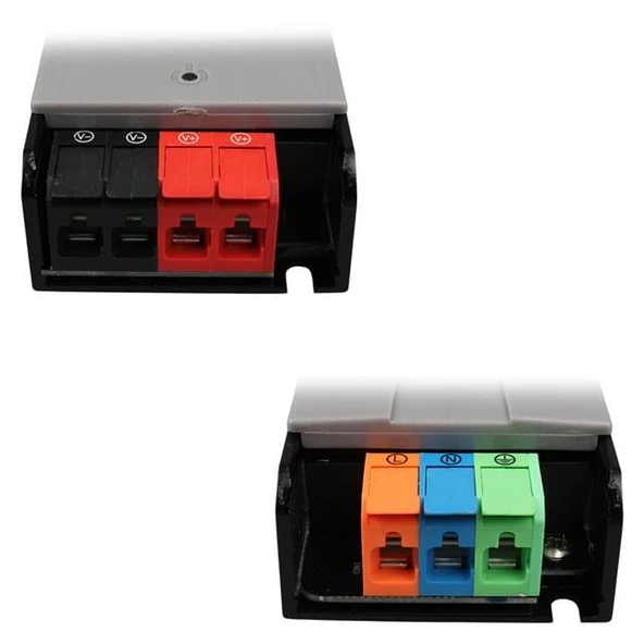 Powermaster PM-26844 12/24/36/48 Volt 8.4 Amper 200 Watt Metal Kasa Kademeli Adaptör Voltaj Göstergeli 189X51x27mm - 4