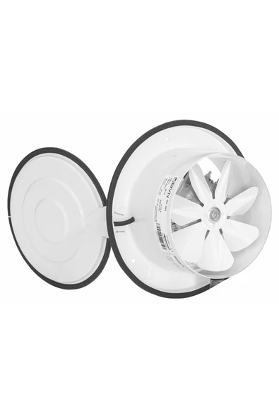 Bahçıvan Bvn Bk 200 Aksiyel Kapaklı Duvar Pencere Aspiratörü (HAVALANDIRMA FANI) ürün görseli 1