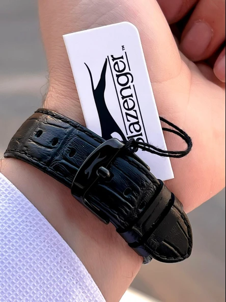 Slazenger Deri Kordon İç Fonksiyonları Aktif 10 Atm Suya Dayanıklı Erkek Kol Saati ESL.09.2481.2.05 - Resim 4