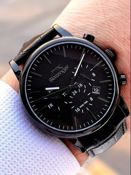 Slazenger Deri Kordon İç Fonksiyonları Aktif 10 Atm Suya Dayanıklı Erkek Kol Saati ESL.09.2481.2.05 ürün görseli