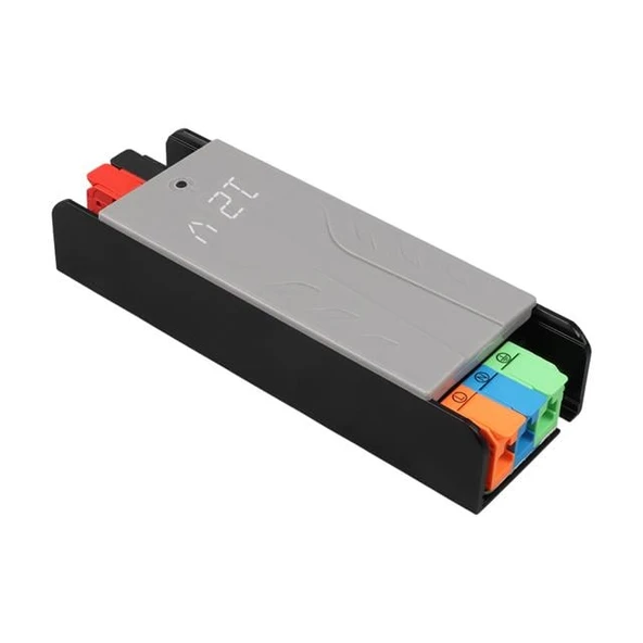 Powermaster PM-26842 12/24/36/48 Volt 3 Amper 60 Watt Metal Kasa Kademeli Adaptör Voltaj Göstergeli 128X42x27mm - 2