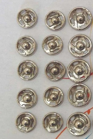 Çıt Çıt 30 mm 6'lı Gümüş - Resim 2