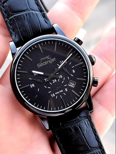 Slazenger Deri Kordon İç Fonksiyonları Aktif 10 Atm Suya Dayanıklı Erkek Kol Saati ESL.09.2481.2.05 - Resim 3