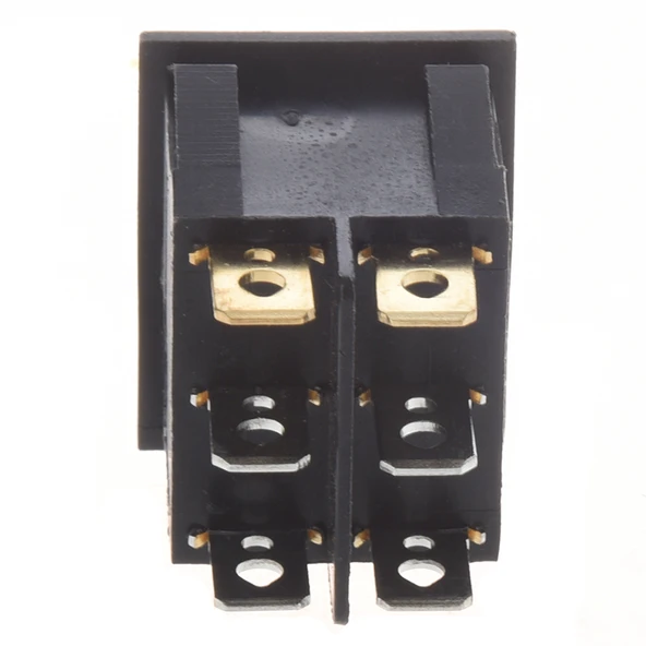 İkili Soba Anahtarı Işıklı Kırmızı - Resim 4