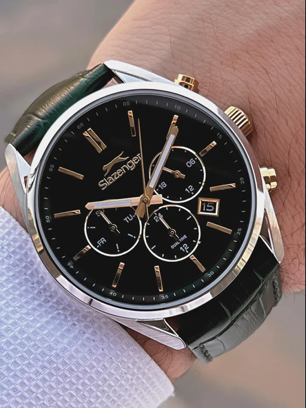 Slazenger Deri Kordon İç Fonksiyonları Aktif 10 Atm Suya Dayanıklı Erkek Kol Saati ESL.09.2494.2.02 ürün görseli