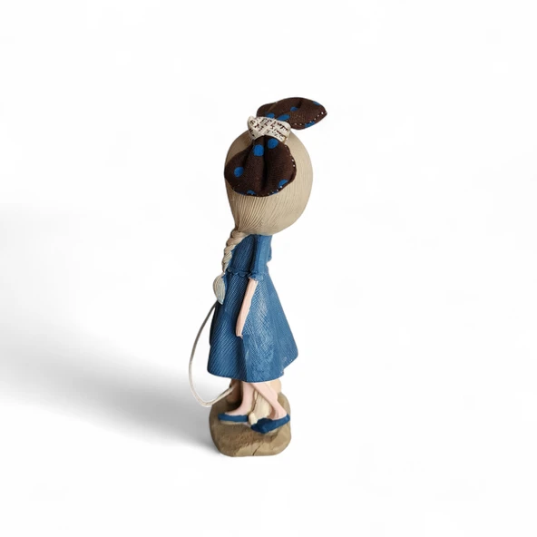 Dekoratif Biblo Anime Kız Beyaz Saçlı - Resim 4