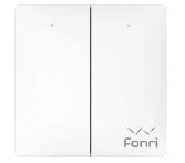 FONRİ Kablosuz İkili Duvar Anahtarı  Kendinden Enerjili - Resim 2