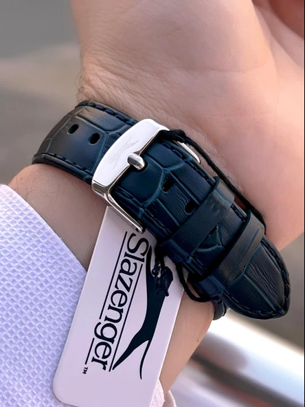 Slazenger Deri Kordon İç Fonksiyonları Aktif 10 Atm Suya Dayanıklı Erkek Kol Saati ESL.09.2494.2.03 - Resim 4