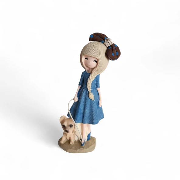 Dekoratif Biblo Anime Kız Beyaz Saçlı - Resim 3