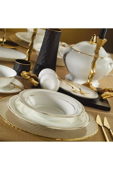 Perla Gold Yemek Takımı 60 Parça - 1