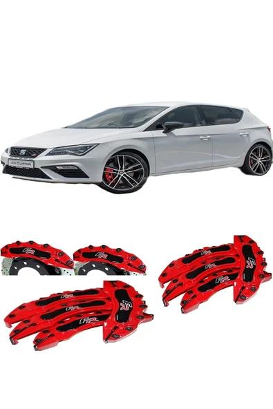 Seat Leon-ibiza Uyumlu Kırmızı Fr Logolu Kaliper Kapağı ürün görseli