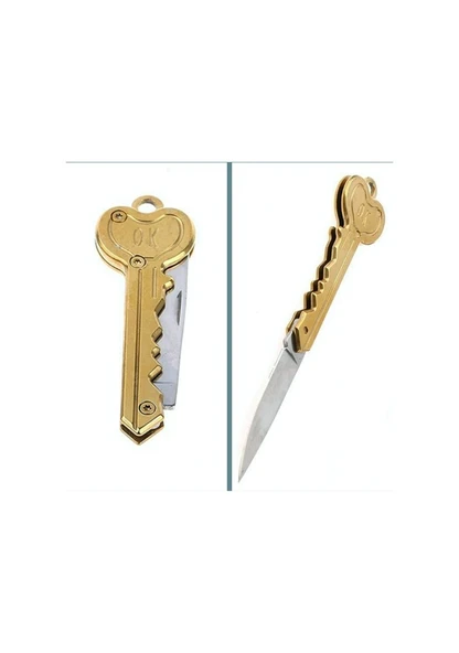 Paslanmaz Çelik, Katlanır, Cep Çakısı, Outdoor Kamp Bıçağı, Anahtarlıklı, 12 cm - Resim 4