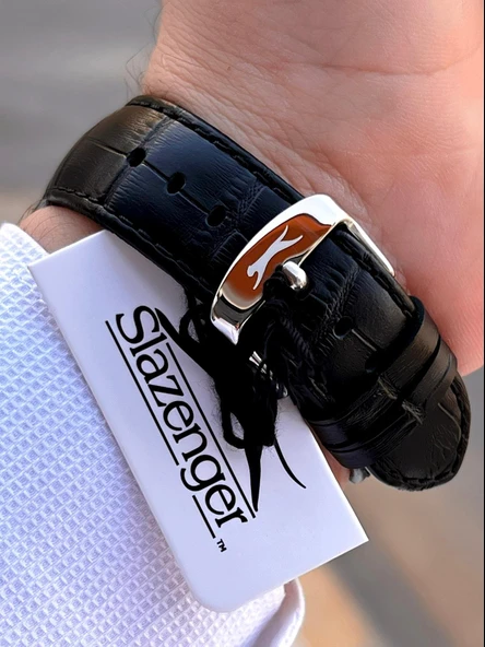 Slazenger Deri Kordon İç Fonksiyonları Aktif 10 Atm Suya Dayanıklı Erkek Kol Saati ESL.09.2494.2.01 - 4