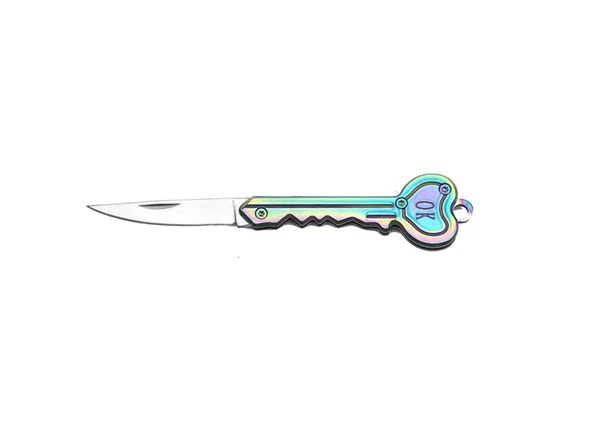 Paslanmaz Çelik, Katlanır, Cep Çakısı, Outdoor Kamp Bıçağı, Anahtarlıklı, 12 cm - Resim 9