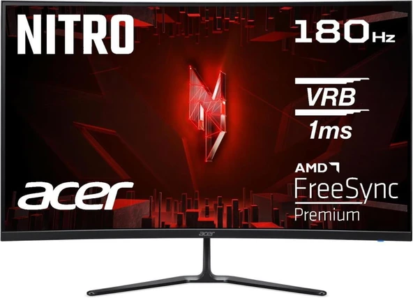 Acer Nitro ED320QR S3 UM.JE0EE.301 31.5" 1 ms Full HD Curved 180 Hz Oyuncu Monitörü Teşhir - Resim 8