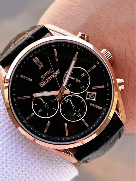 Slazenger Deri Kordon İç Fonksiyonları Aktif 10 Atm Suya Dayanıklı Erkek Kol Saati ESL.09.2494.2.04 ürün görseli