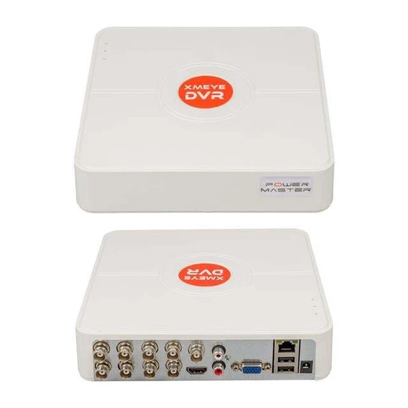 Powermaster AHD-ANALOG-TVI-CVI 1080N 5MP Destekli 8 Kanal Dvr-Xvr Kayıt Cihazı ürün görseli 1