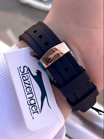 Slazenger Silikon Kordon İç Fonksiyonları Aktif 10 Atm Suya Dayanıklı Erkek Kol Saati ESL.09.2514.03 - Resim 4
