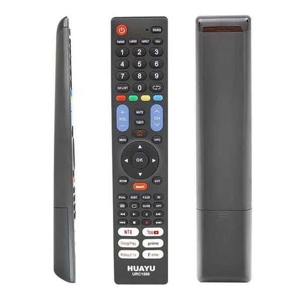 Huayu URC1569 Netflix-YouTube-Prime Video-Google Play Tuşlu 7in1 Universal Lcd Led Tv Kumandası ürün görseli 1