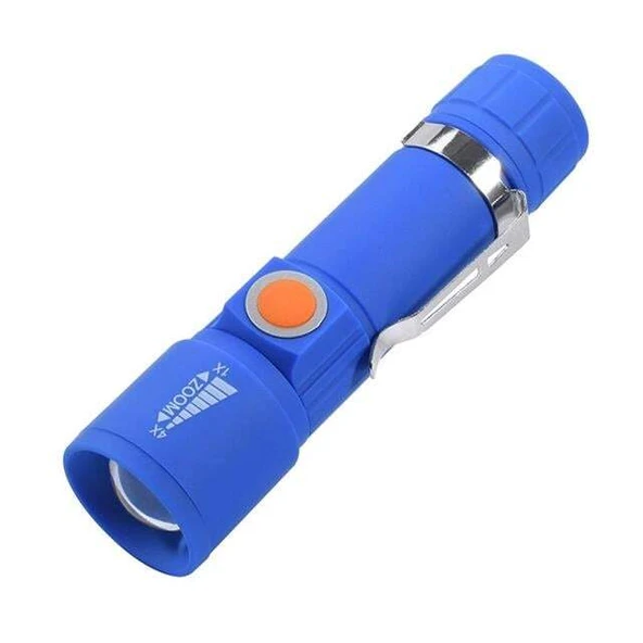 Powermaster MX-616S Usb Şarjlı 3 Modlu Plastik Kasa Mini El Feneri Özellikleri ürün görseli