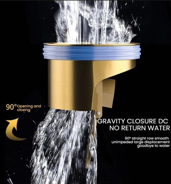 Pratik Anti Koku Önleyici, Tahliye Vanası, Duş Yer Sifonu, Geri Akış Önleyici, Gider Pis Koku Böcek Gider Aparatı, Büyük Boy, - Resim 6