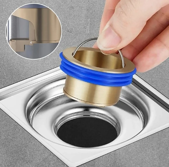 Pratik Anti Koku Önleyici, Tahliye Vanası, Duş Yer Sifonu, Geri Akış Önleyici, Gider Pis Koku Böcek Gider Aparatı, Büyük Boy, - Resim 9