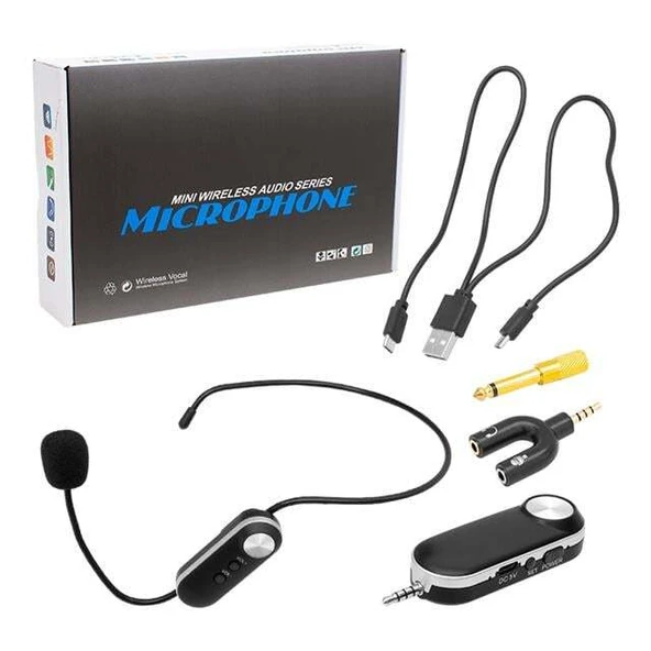 Magicvoice MV-1306H 1 Headset Kablosuz Uhf Telsiz Mikrofon - 3