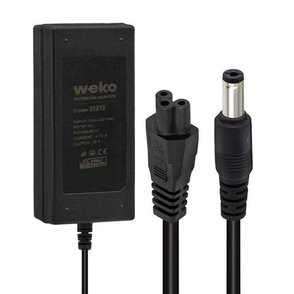 Weko 19 Volt 4.74 Amper 90 Watt Notebook Adaptör (5.5*2.5 Uçlu) ürün görseli 1
