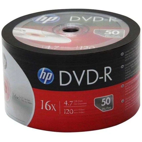 HP DME00070-3 4.7 GB Boş DVD-R 50'li Paket ürün görseli 1
