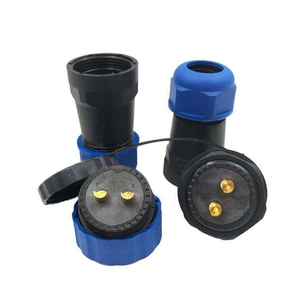 SD28 Su Geçirmez 2 Pin 28 Mm Düz Kablo Konnektör - Resim 2