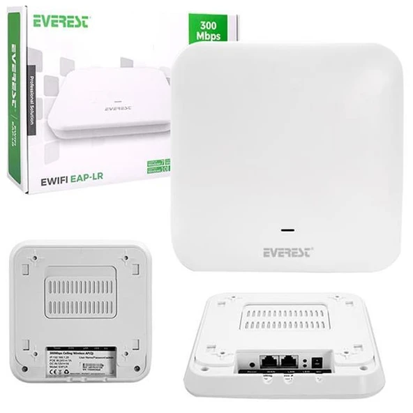 Everest EWIFI EAP-LR 300 MBPS 11N 2.4GHZ Tavan Access Point Router ürün görseli 1