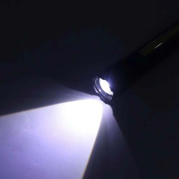 Powermaster PM-16754 Şarj Edilebilir Zoomlu COB Led El Feneri - Resim 3