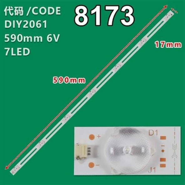 32Inch Universal Dled 6v 1w 7 Ledli 59 Cm 1,8 Cm No:444 - 3