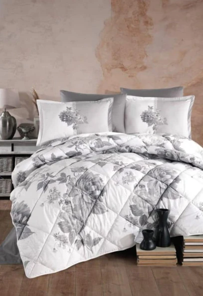 Clasy %100 Pamuk Ranforce Çift Kişilik Silikon Yorgan 195 x 215 - Resim 3