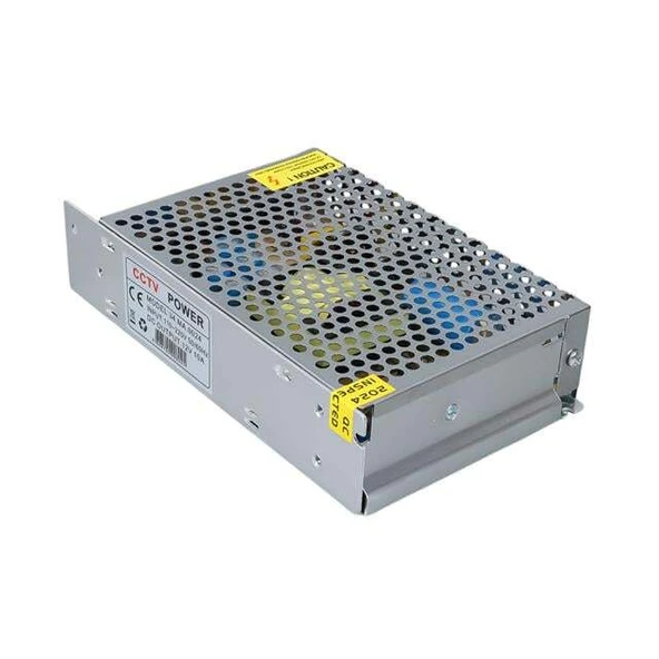 Powermaster PM-14056 12 Volt - 10 Amper - 120 Watt Metal Kasa Adaptör - Resim 2