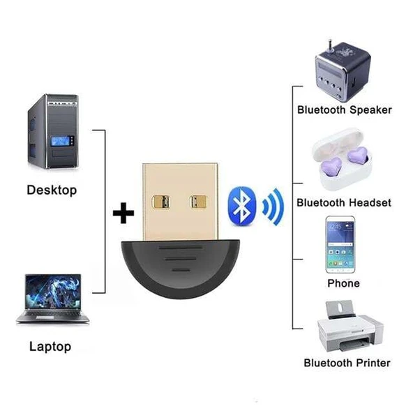 Powermaster PM-10799 Mini Usb Vista 2.0 Edr Mini Bluetooth Dongle Adaptör (Pc - Laptop - Masaüstü - Android) - 2