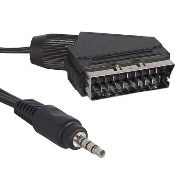 AV Kablo Scart Kablo 3.5 Mm Stereo 1.2 Metre Kısa Jack ürün görseli 1
