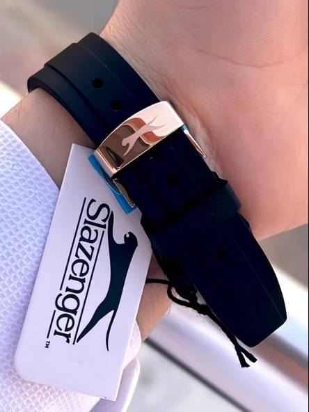 Slazenger Silikon Kordon İç Fonksiyonları Aktif 10 Atm Suya Dayanıklı Erkek Kol Saati ESL.09.2514.05 - 4
