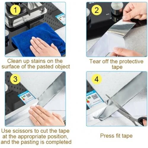 3B Trend Kendinden Yapışkanlı Alüminyum Su Sızdırmaz Yanmaz Bant - Resim 2