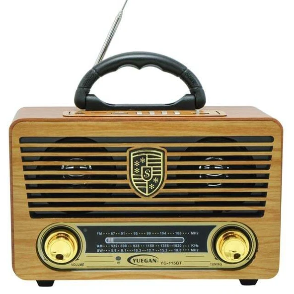 MagicVoice MV-115BT USB - SD - FM - Bluetooth Destekli Nostaljik Radyo - Resim 5