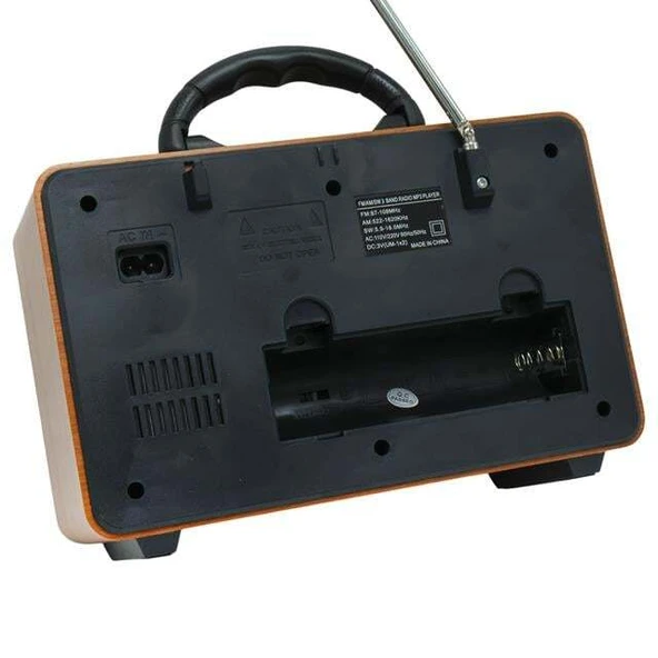 MagicVoice MV-115BT USB - SD - FM - Bluetooth Destekli Nostaljik Radyo - Resim 4