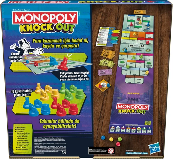 Monopoly Knockout Aile Partileri için Kutu Oyunu Türkçe - 7