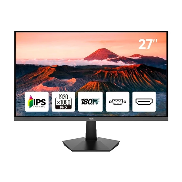 NPC 27" MD2708-A 180Hz 1ms IPS Fhd Gaming LCD Monitör ürün görseli 1