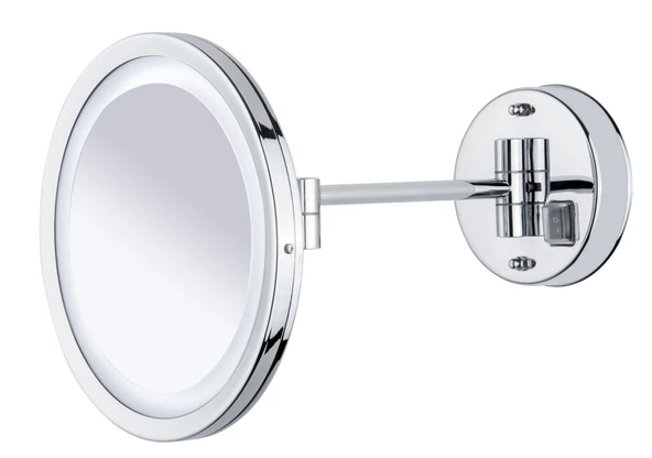 Line Bathroom Büyüteçli Ayna 506102 Çift Kolu LED Işıklı 3X Krom ürün görseli 1