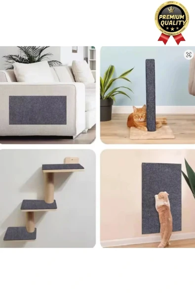 Dayanıklı Kolay Uygulanabilir Yapıştırılabilir Eşya Mobilya Koruyucu Kedi Tırmalama Matı 100 x 30 cm - 7