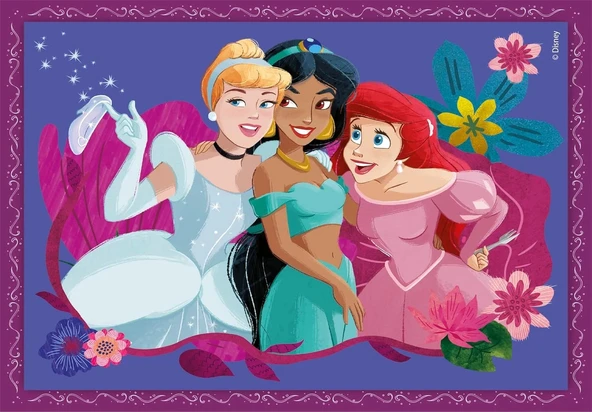 Clementoni 21517 Disney Princess 4 in 1 Super Color Puzzle - 2