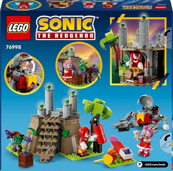 LEGO Sonic the Hedgehog Knuckles ve Master Emerald Tapınağı 76998 – 8 Yaş ve Üzeri Çocuklar İçin Video Oyunu Karakterler - 5
