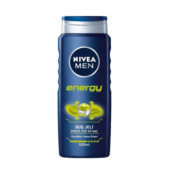 Nivea Energy Duş Jeli Vücut Yüz Saç 500 ml